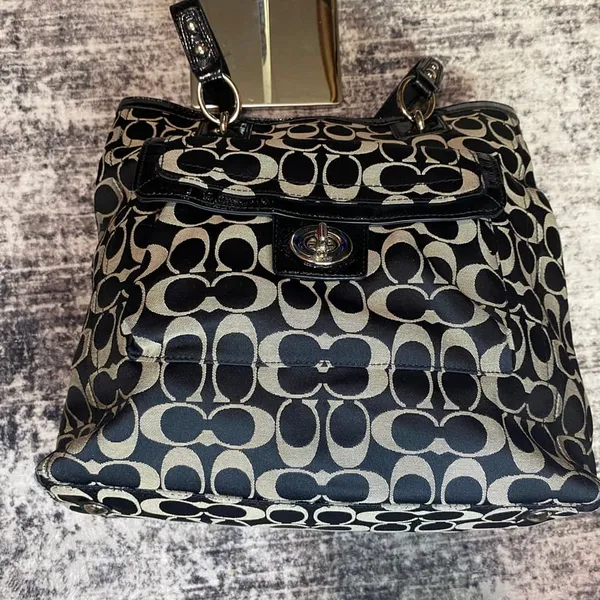 Coach Monogrammed Signature Tote Bag - Image 8