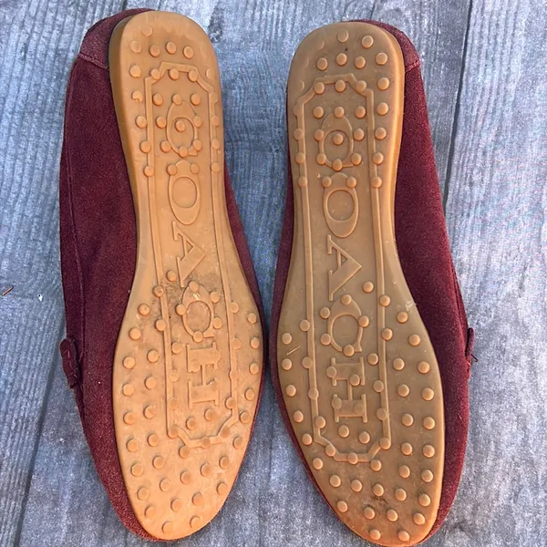 Coach fortunata maroon suede loafers - Image 5