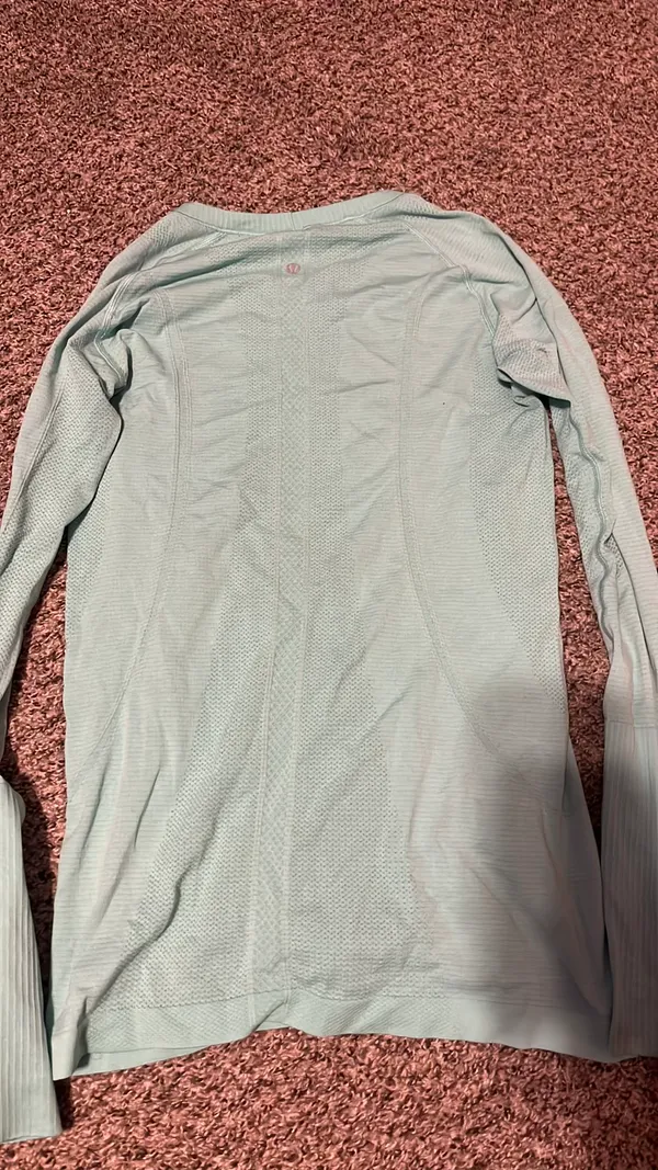 Light Blue Lululemon Swiftly Tech Long Sleeve - Image 4