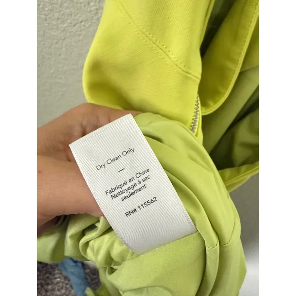 Elizabeth and James Womens Neon‎ Lime Green Halter Cutout Mini Dress Size 4 - Image 5