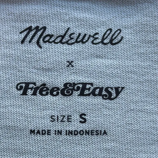 NWOT Madewell “Free & Easy” Graphic short sleeve cropped tee with pocket size S - Image 8