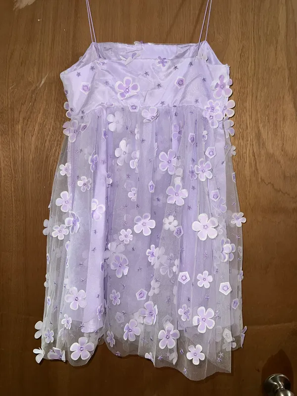 SheIn Floral Appliqué Dress - Image 2