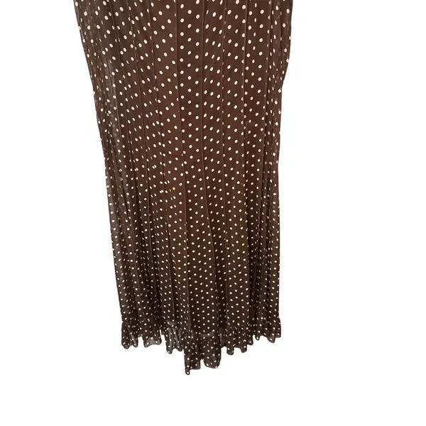 Jessica Howard Brown Polka Dot Sheer Dress Women's‎ 18W - Image 2