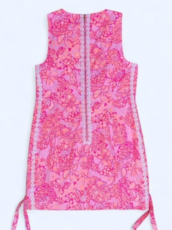 Lilly Pulitzer Mila Stretch Shift Dress Preppy Garden Party Resort Cruise 14 - Image 4