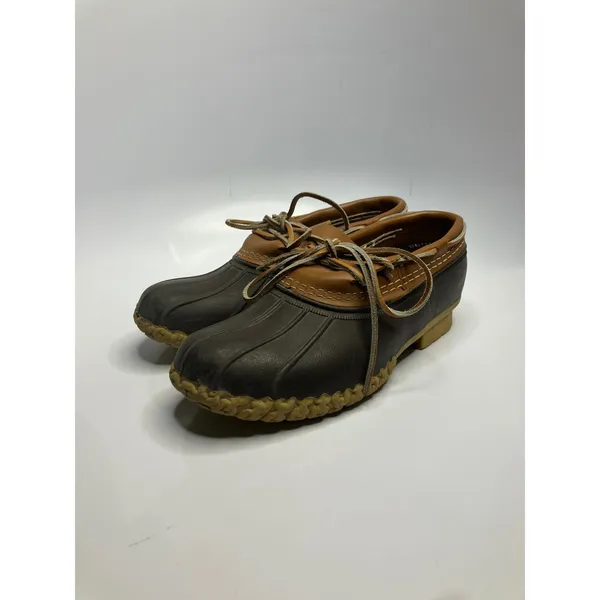 L.L.Bean Rubber Moc Shoes Womens 8 Brown Excellent Waterproof Duck Boots Slip On - Image 3