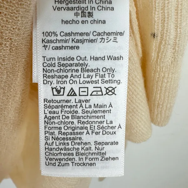 NEW J.Crew Featherweight Cashmere Turtleneck Sweater Rhinestones Buttercream S - Image 9