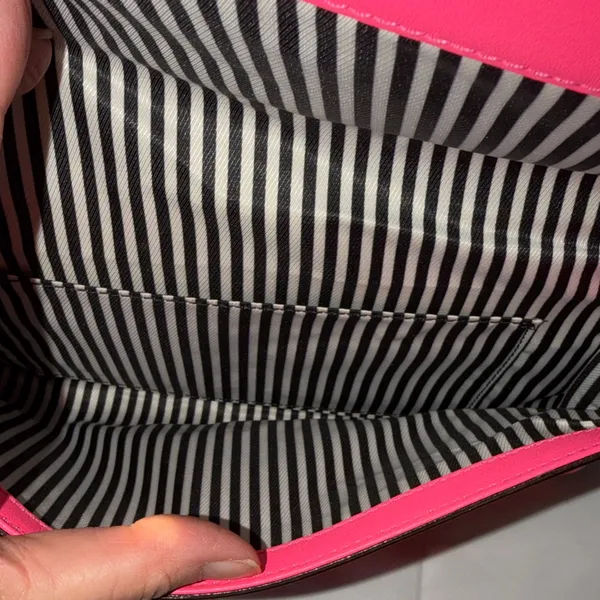Kate Spade Vibrant Pink Clutch with Bow Accent - Image 4