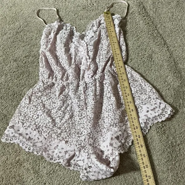 Victoria's Secret Floral Babydoll Lace Teddy Romper Romantic Pink‎ XS - Image 5