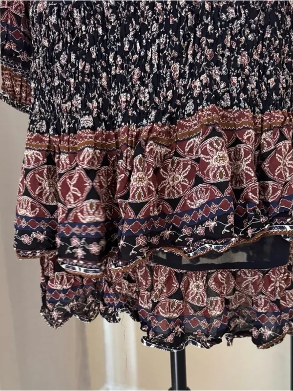 ASTR The Label Floral Ruffle Tiered Dress Boho Fairy XS - Image 8