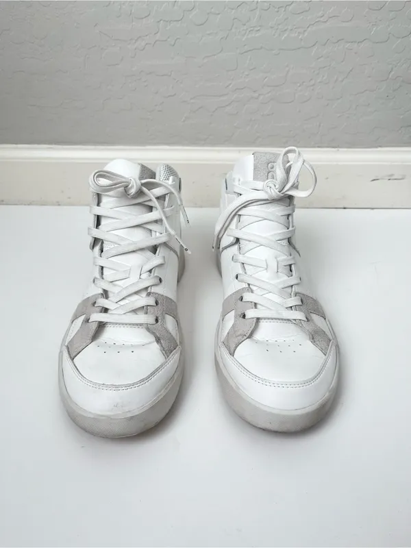 On Running The Roger Clubhouse Mid Women’s Lace Up Sneakers Size 8 White - Image 4