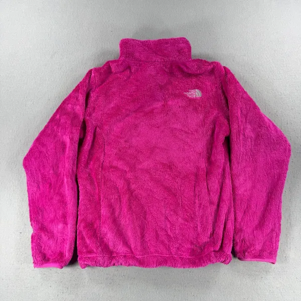 Y2k The North Face Girls Osito Jacket Pink Full Zip Size Large 14/16 or Women XS - Image 2
