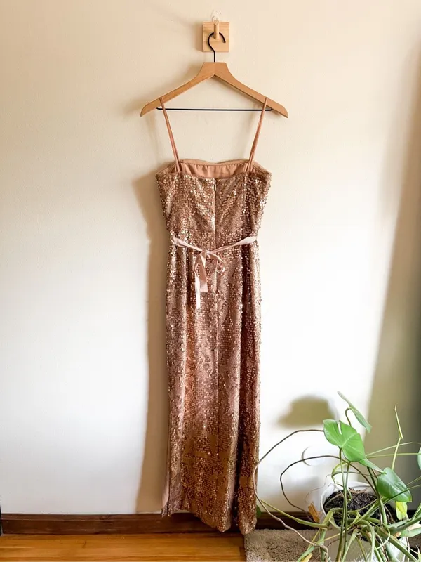 BCBGMAXAZRIA Lela Sequins Maxi Dress Size 2 - Image 5