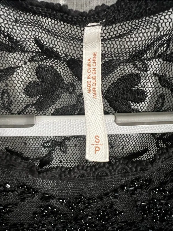 Free people Black Long-Sleeve Lace Dress - Image 3