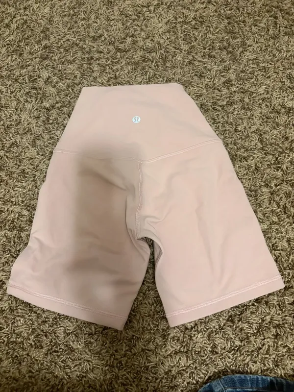 LuLuLemon Align High-Rise Shorts 6" Size 0 Pink Haze NWT NEW Pastel Biker Fitted - Image 3
