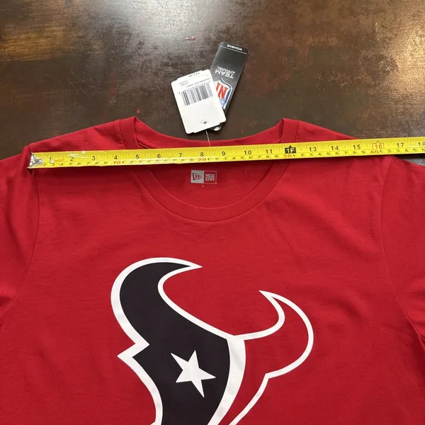 NFL Football Houston Texans Red battle fan sportswear Fan T-shirt New Era Women - Image 6