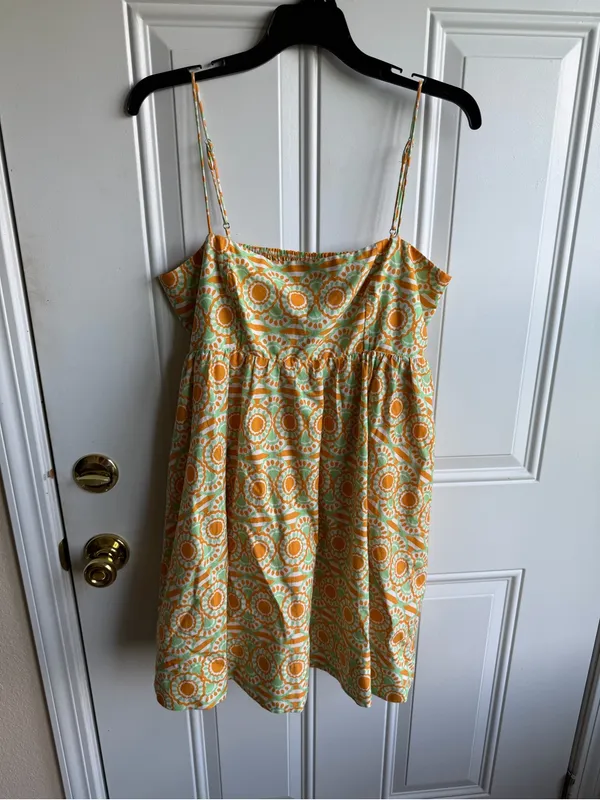 Anthropologie Maeve Printed Babydoll Mini Dress - Image 4