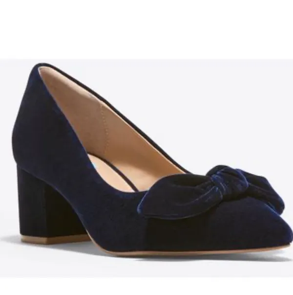 Draper James Frances in Navy Velvet - Image 9