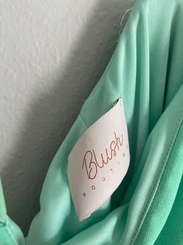 Blush Boutique Boutique Mint Green Mini Dress - Image 2