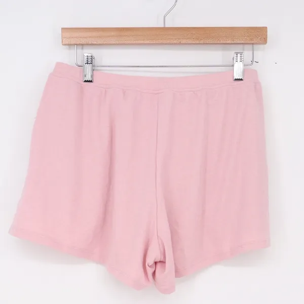 Unbranded Shorts Womens M Lounge Pink Solid Knit Pockets Excellent - Image 3