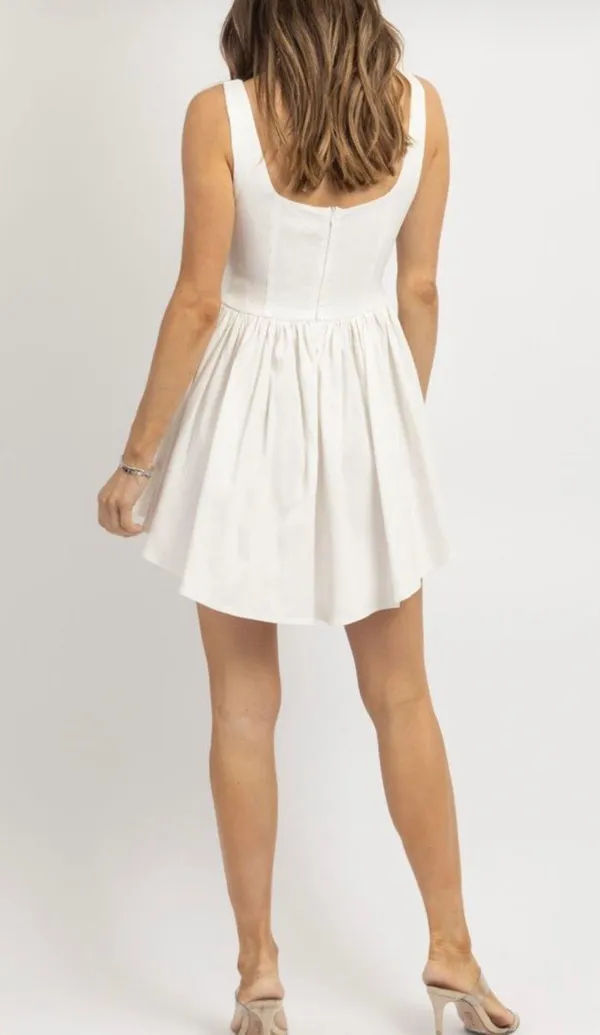 Carrie white corset mini dress - Image 3