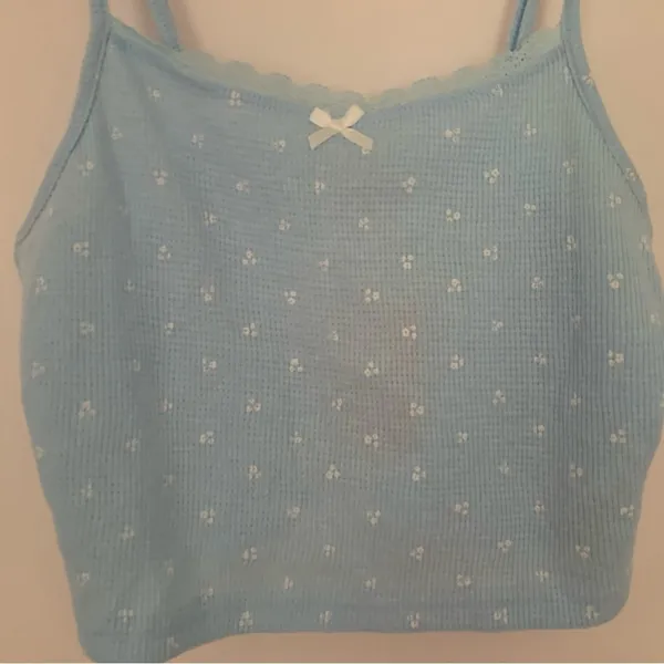 Edikted floral crop tank top - Image 4
