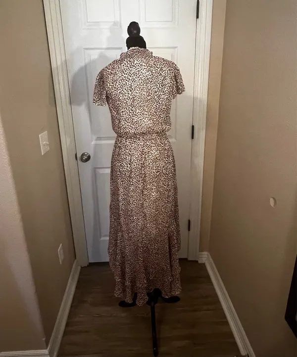 Leopard print midi dress Brown Size XS - Image 3