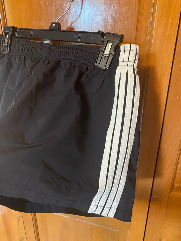 SheIn Black White 3 Striped Athletic Shorts - Image 2