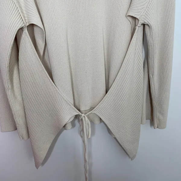 Free People FP Beach Women's Brig Tie-Front Pullover Tunic Sweater Size Small - Image 6