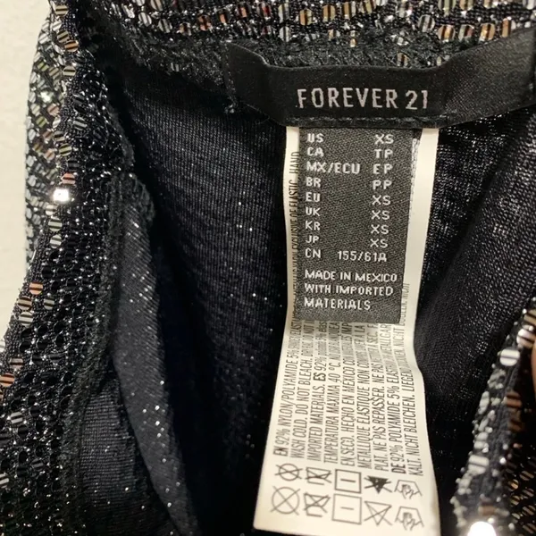 Forever 21 Black Wide Leg Sequin Pants - Size XS - NWT - Image 9