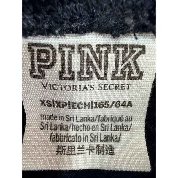 PINK Victoria's Secret Sweatpants Ombre Logo Leg Women's XS Black - Image 7
