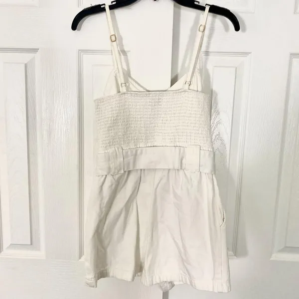 Show me your mumu Sloane Romper Seasalt 100% Cotton Belted Short Jumpsuit S - Image 3
