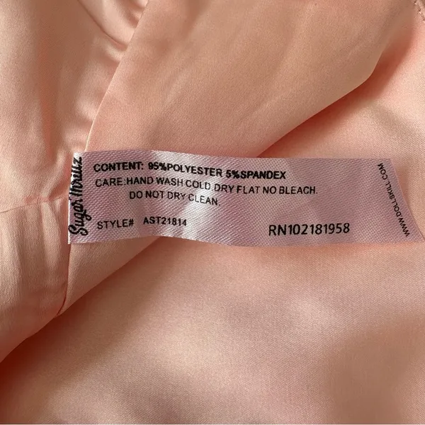 NWT Dolls kill Sugar Thrillz Peach Satin Corset Top size xxs - Image 8