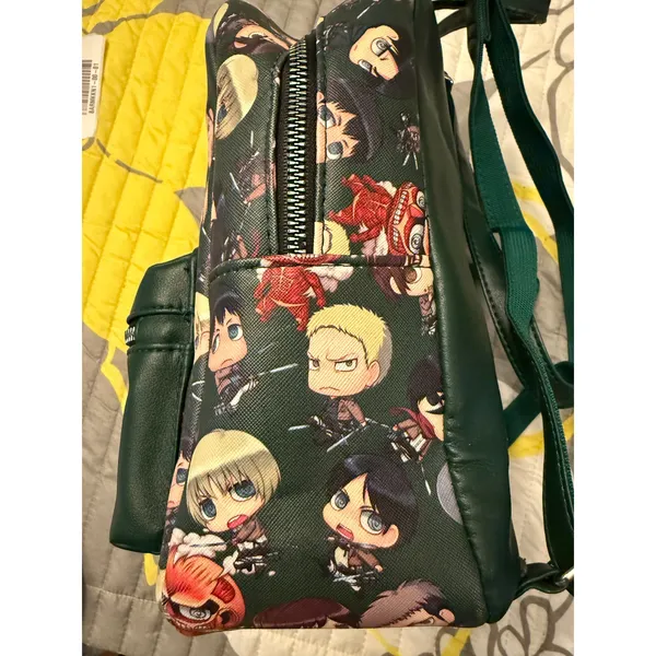 BioWorld Attack on Titan Chibi Survey Corps or Scout Regiment Mini Backpack Green - Image 2