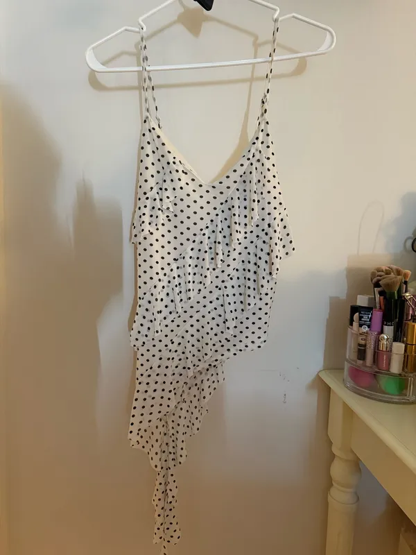 Polka Dot Top White - Image 2