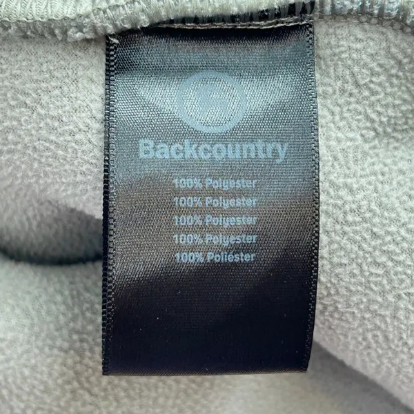 Backcountry Sherpa Fleece‎ Quarter Zip Pullover Sage Gray Medium Gorpcore Cozy - Image 8