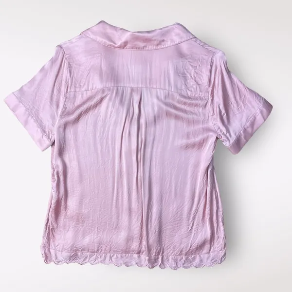 BHLDN Mauve‎ Pink Satin Juniper Pajama Top Size S - Image 3