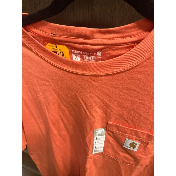 Carhartt Loose Fit Short-Sleeve Pocket T-Shirt women's small nwt - Image 2