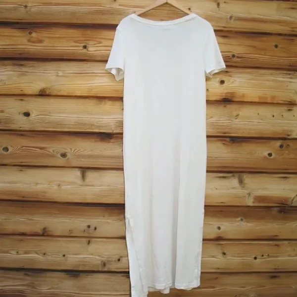 NWT Barefoot Dreams Malibu Organic Cotton T Shirt Midi Dress - Image 6