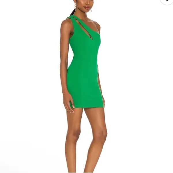 Superdown Nava Asymmetrical Mini Dress Small‎ - Image 2