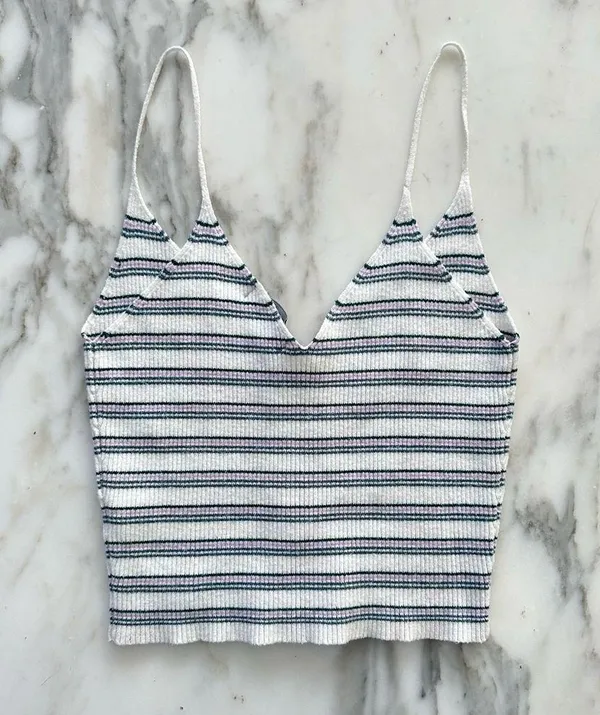Pacsun • Kendall + Kylie Striped Ribbed Tank • Sz S - Image 2