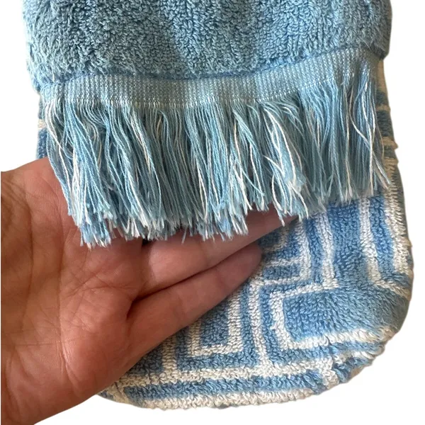 Tory Burch Terry Phone Crossbody Blue Fringe Mini Bag‎ - Image 6