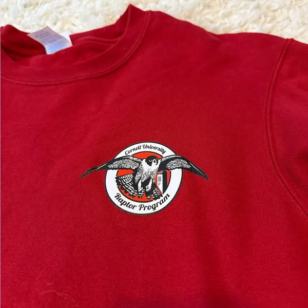 Cornell Red Raptor Sweatshirt Size M - Image 2