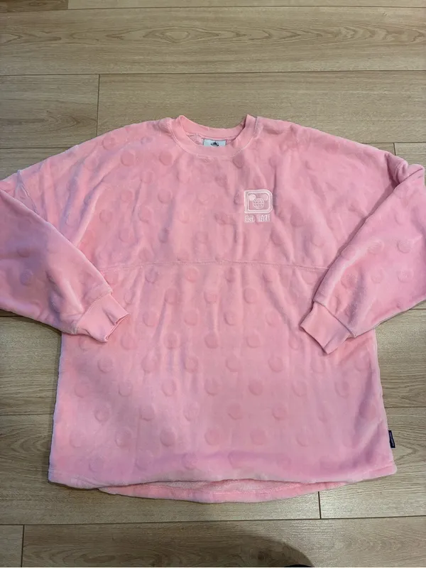 Disney Parks Adult Piglet Spirit Jersey Pink Fleece Pooh Size XL - Image 2