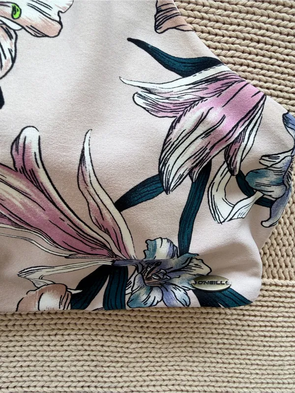 O'Neill Cream Bikini Set with Pastel Pink and Blue Floral Print - Image 4