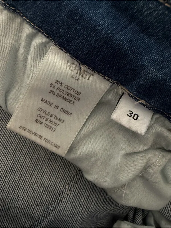 Vervet "Pleasantly" Kick Flare Jean High-Rise Relaxed Fit Ankle Length Size 30 - Image 10
