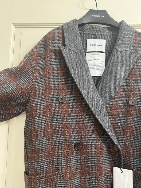 Oversized wool coat Brown - Image 2