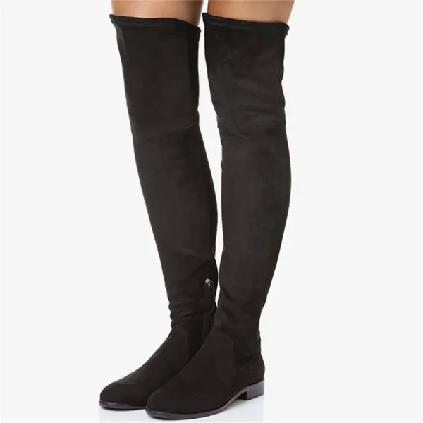 Dolce Vita microsuede black Over the knee thigh high minimalist luxe boots 8 - Image 2