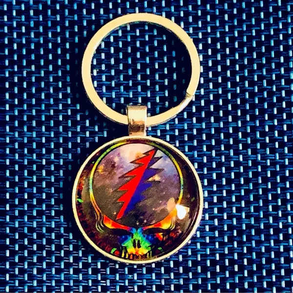 Grateful Dead Keychains SPACE YOUR FACE KEYCHAIN Custom Made BUYITWHENFOUND - Image 3