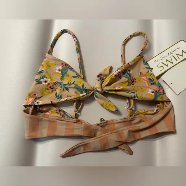For Love And Lemons Tahiti Tie Bikini Top - NWT - Size S - Image 2