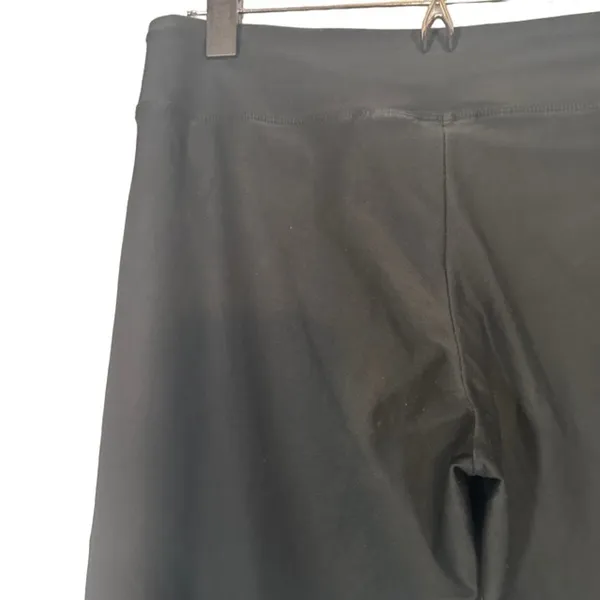 Nike Black Wide Leg Athletic Cropped Stretch Pants Women Sz M - Image 7